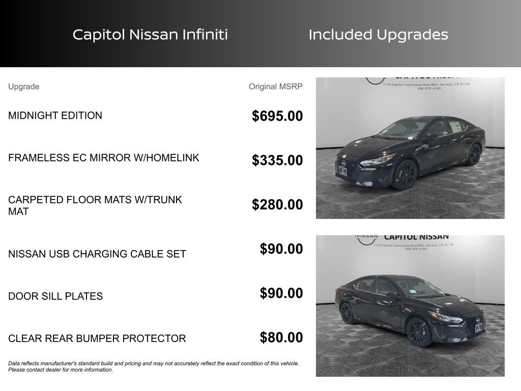 Certified 2025 Nissan Sentra SR w/ Midnight Edition image 9