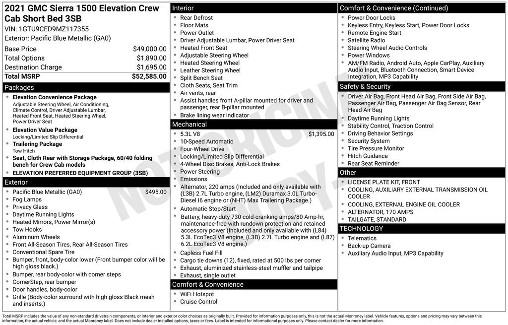 Certified 2021 GMC Sierra 1500 Elevation AWD/4WD image 5