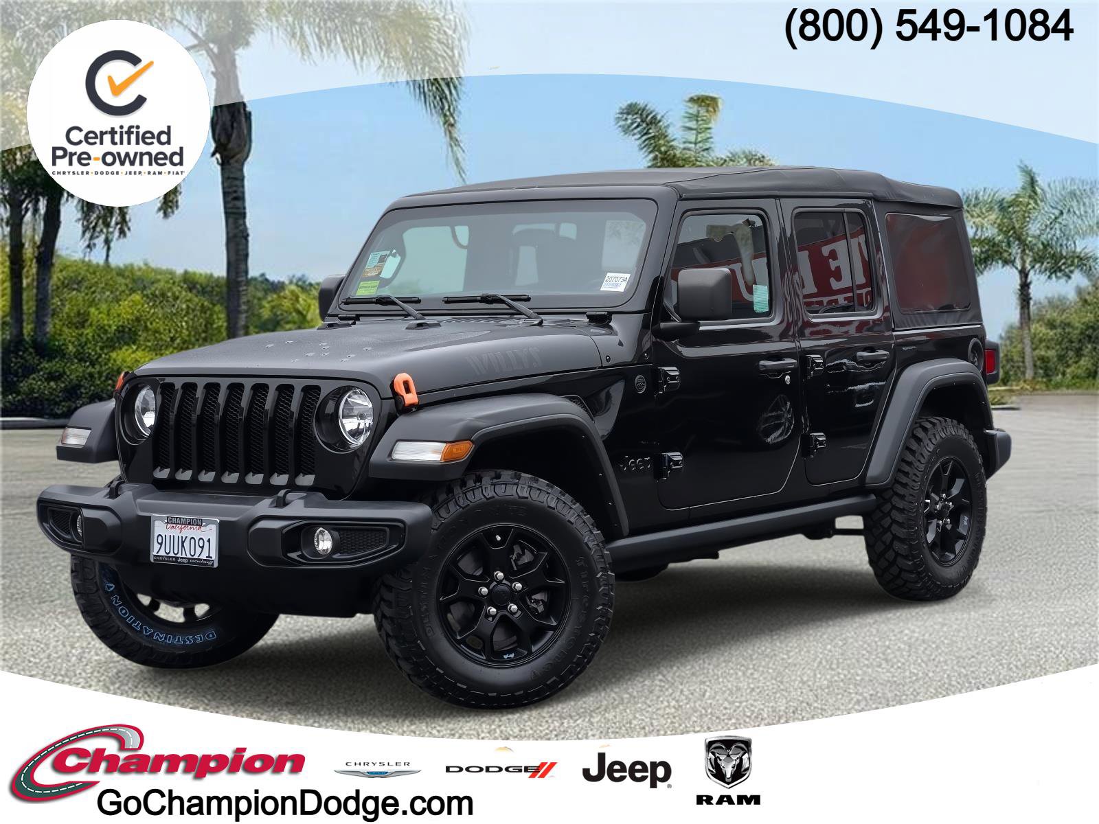 Certified 2021 Jeep Wrangler Unlimited Sport