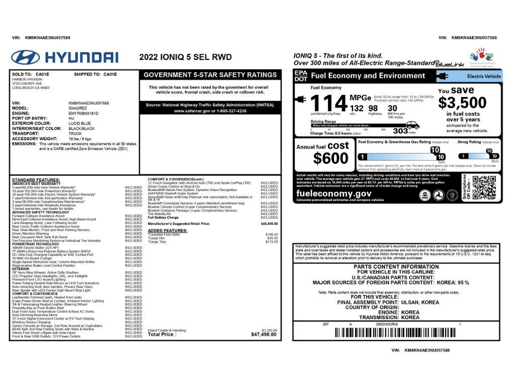 Used 2022 Hyundai Ioniq 5 SEL RWD image 2