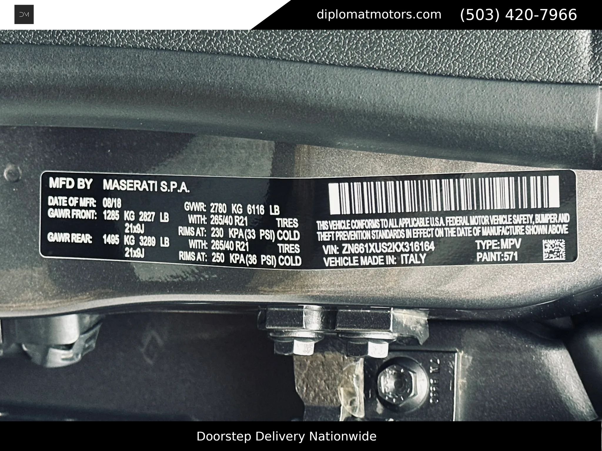 Used 2019 Maserati Levante GranSport AWD/4WD image 56