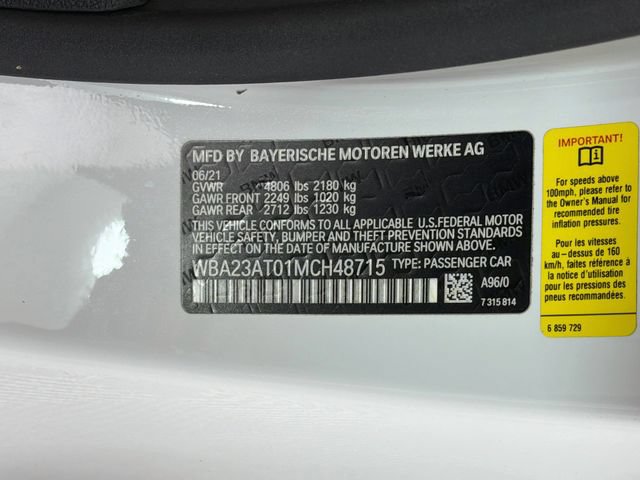 Used 2021 BMW 430i Convertible w/ Premium Package 2 RWD image 35