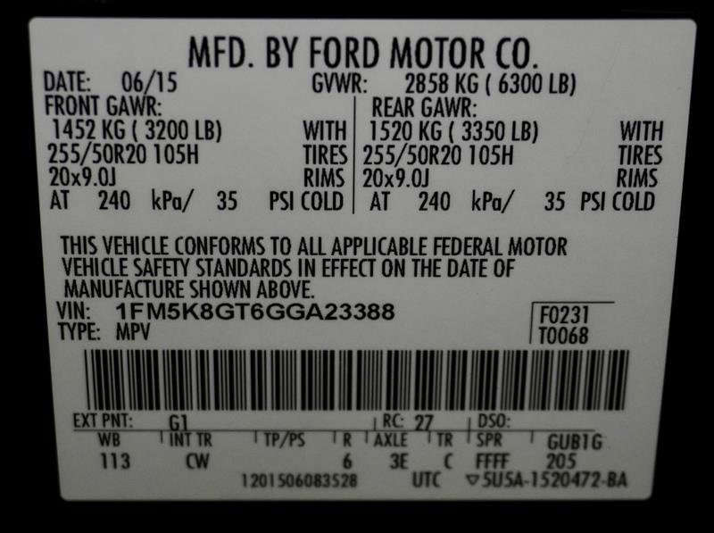 Used 2016 Ford Explorer Sport w/ Equipment Group 401A image 53