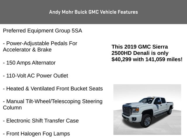 Used 2019 GMC Sierra 2500 Denali w/ Duramax Plus Package AWD/4WD image 12