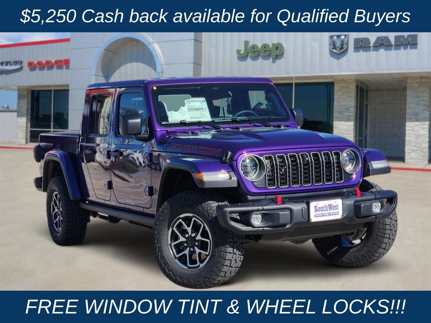 New 2026 Jeep Gladiator Rubicon AWD/4WD image 1