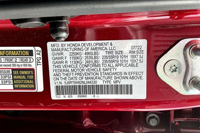 Used 2022 Honda CR-V Touring image 16