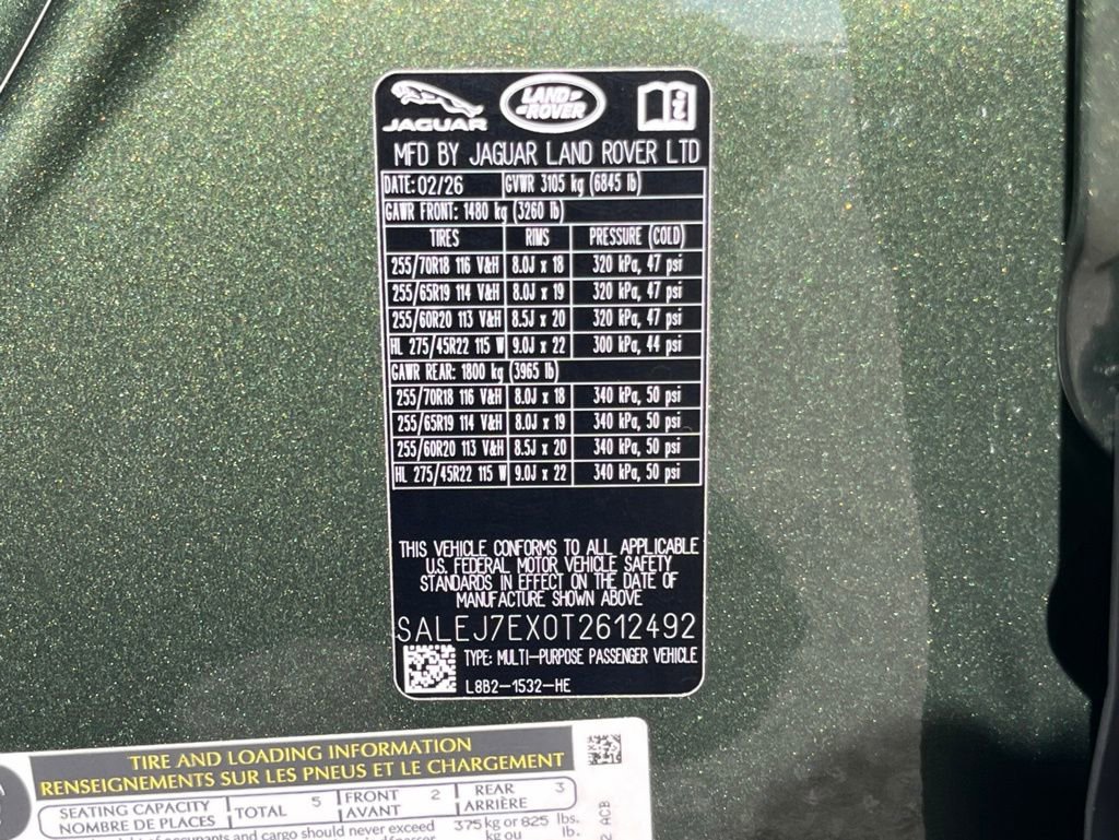 New 2026 Land Rover Defender 110 S AWD/4WD image 25