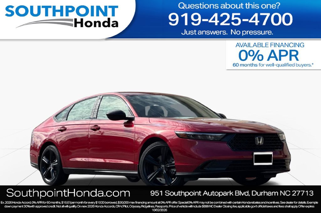 New 2026 Honda Accord Sport image 1