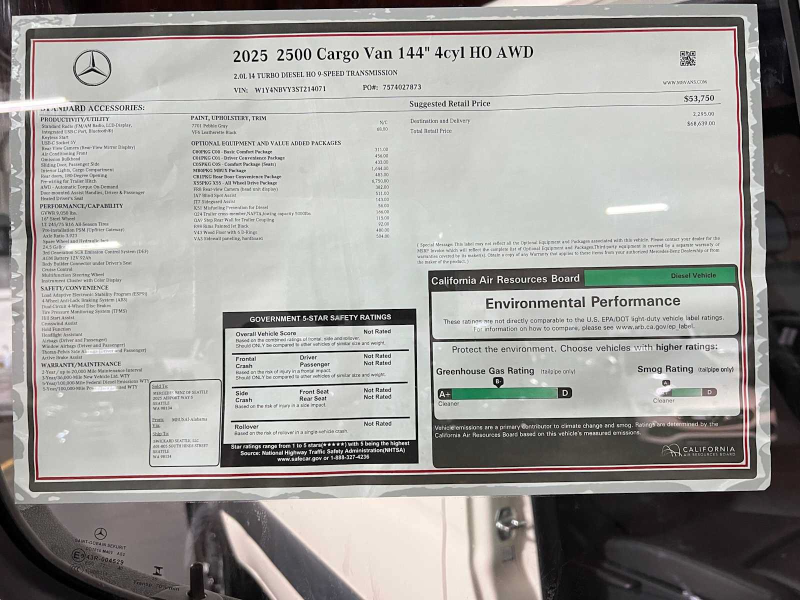 New 2025 Mercedes-Benz Sprinter 2500 image 40