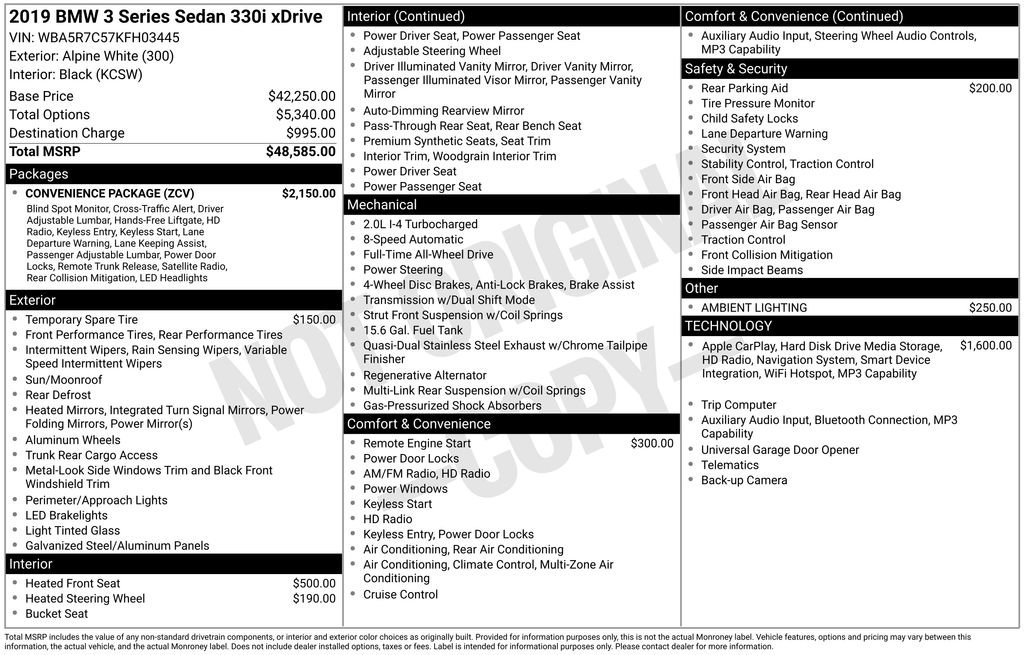 Used 2019 BMW 330i xDrive Sedan w/ Convenience Package image 40