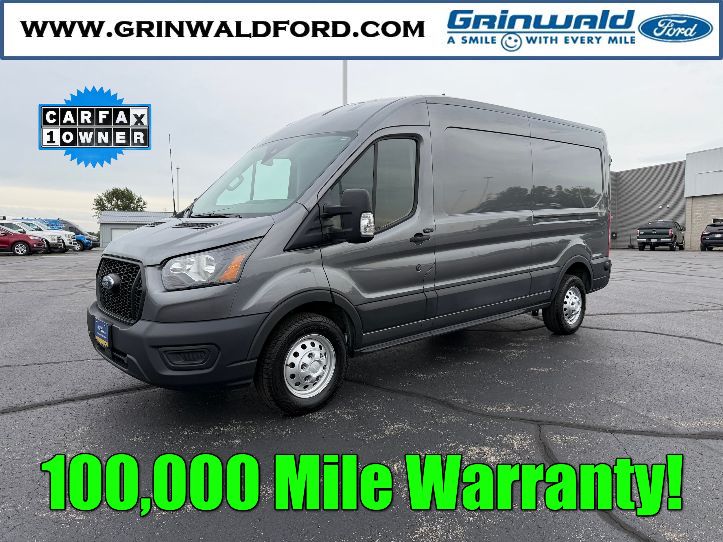 Certified 2023 Ford Transit 250 Medium Roof AWD w/ Interior Upgrade Package