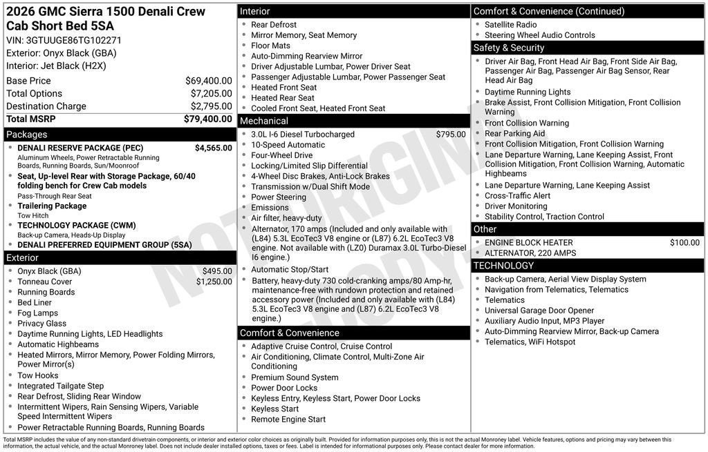New 2026 GMC Sierra 1500 Denali w/ Denali Reserve Package AWD/4WD image 40
