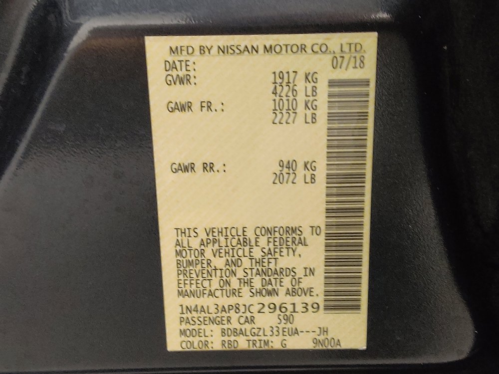 Used 2018 Nissan Altima 2.5 S w/ S Convenience Package FWD image 33