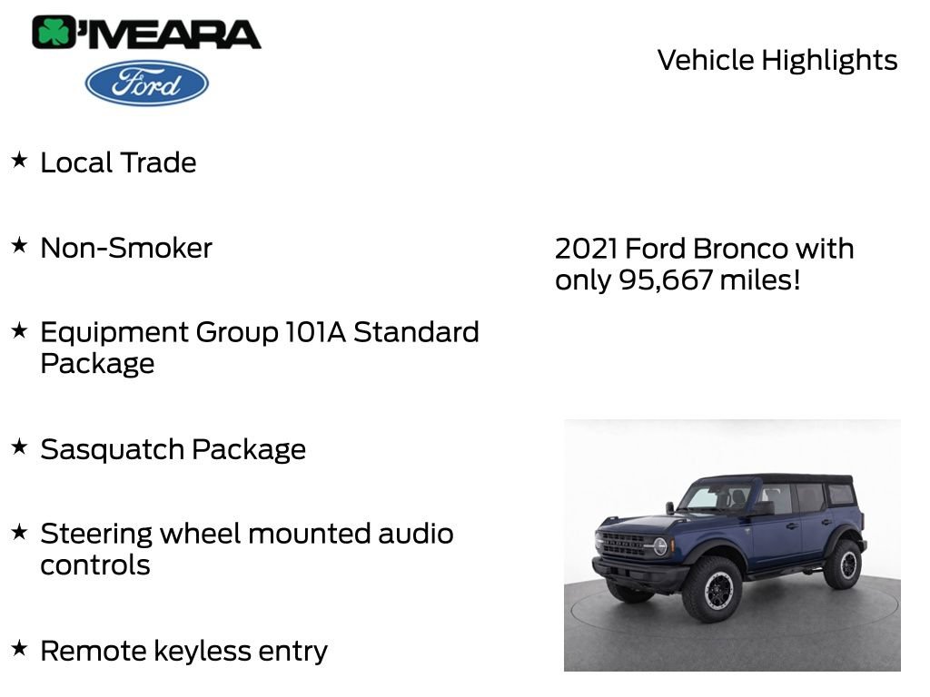Used 2021 Ford Bronco 4-Door w/ Sasquatch Package AWD/4WD image 8
