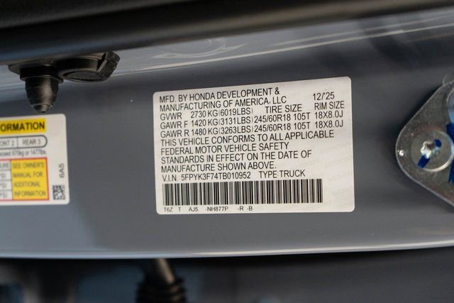 New 2026 Honda Ridgeline TrailSport+ image 33