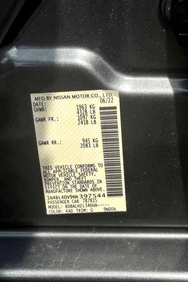 Used 2022 Nissan Altima 2.5 SV image 24