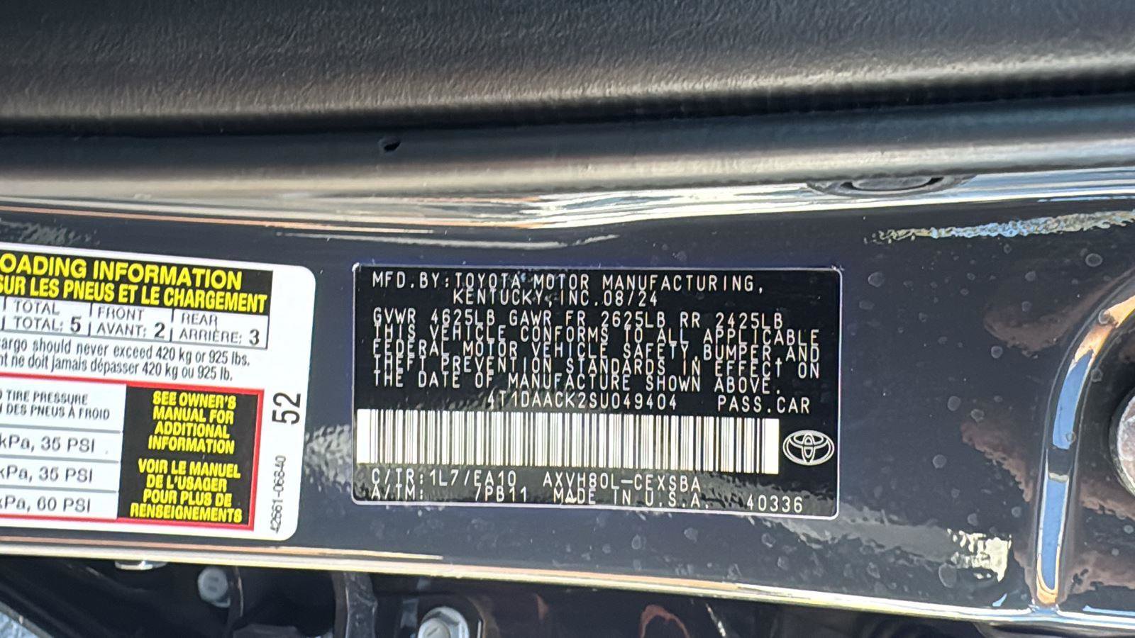 Certified 2025 Toyota Camry SE w/ Convenience Package image 23