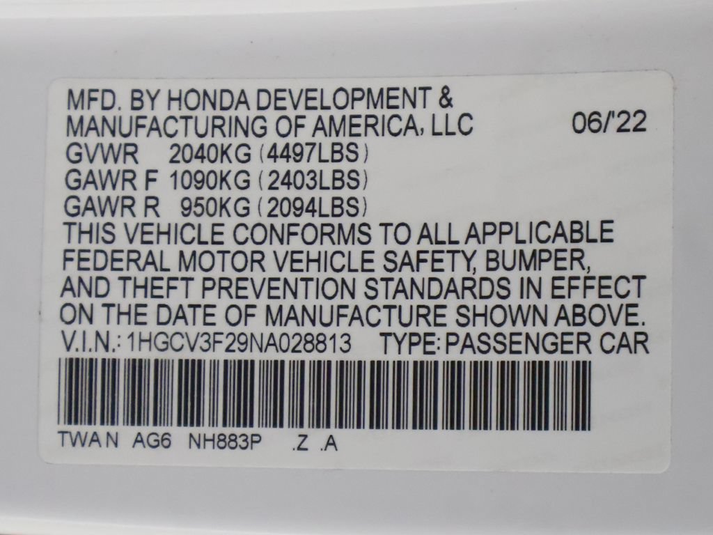 Used 2022 Honda Accord Sport image 44