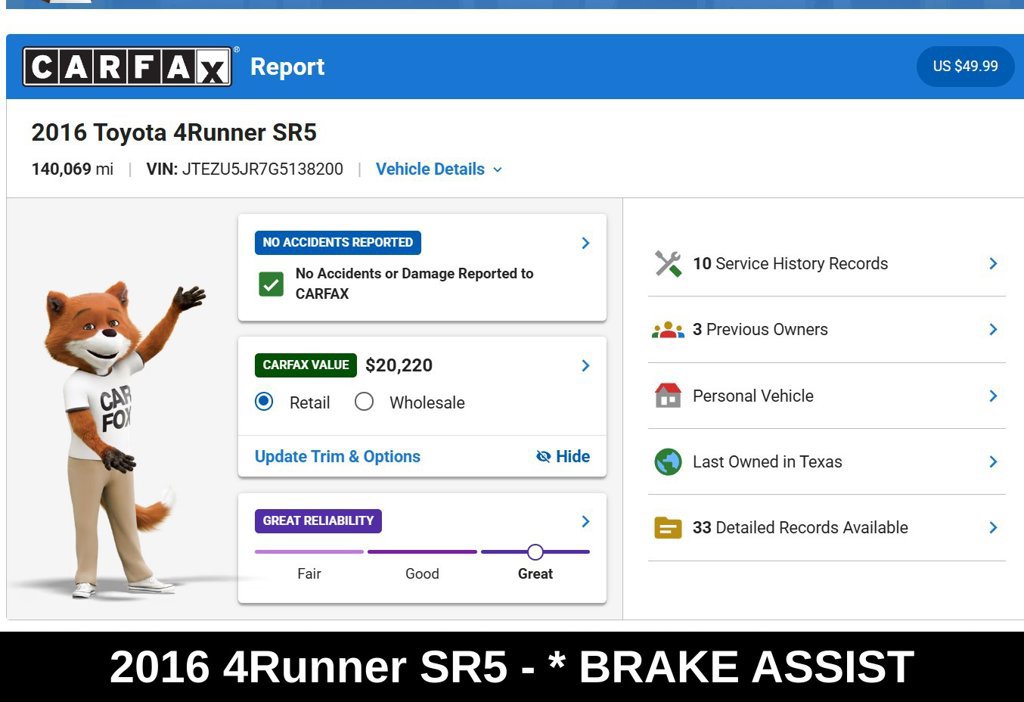 Used 2016 Toyota 4Runner SR5 RWD image 9