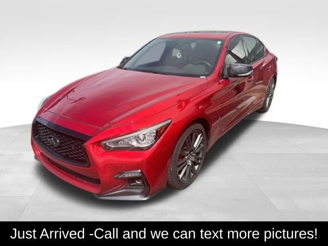 Used 2019 INFINITI Q50 Red Sport 400 w/ Sensory Package AWD/4WD image 1