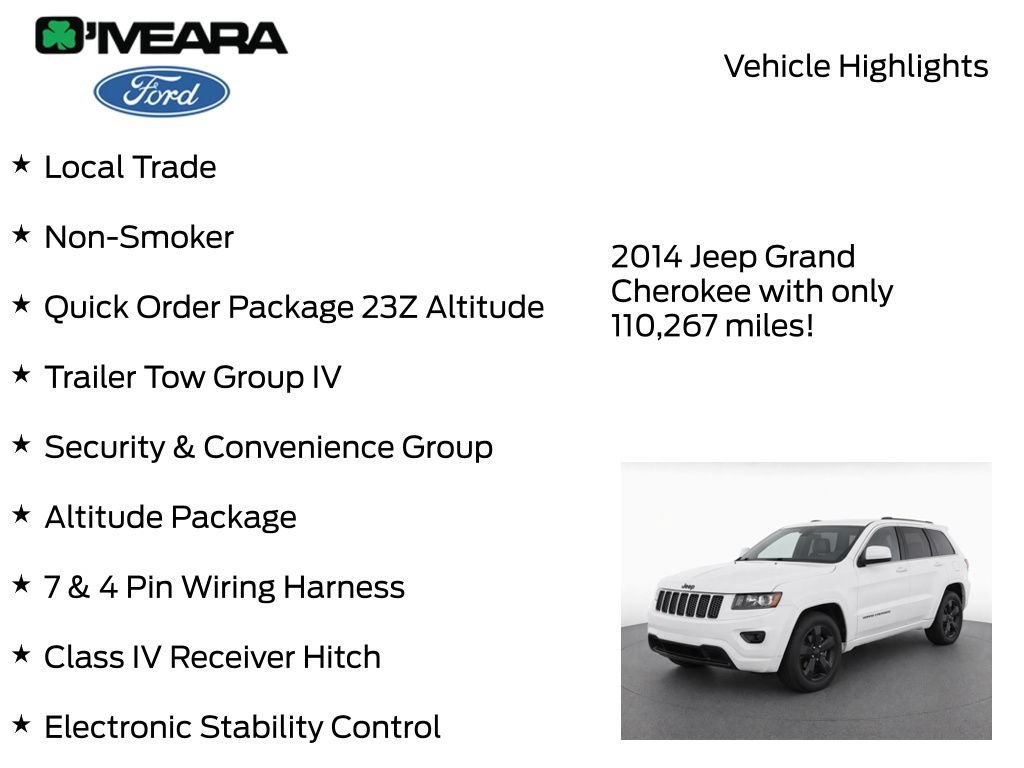 Used 2014 Jeep Grand Cherokee Altitude AWD/4WD image 8
