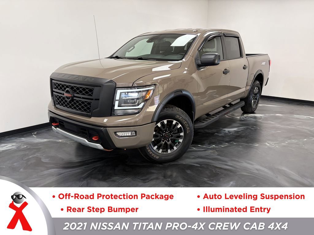 Used 2021 Nissan Titan PRO-4X w/ Off Road Protection Package image 1