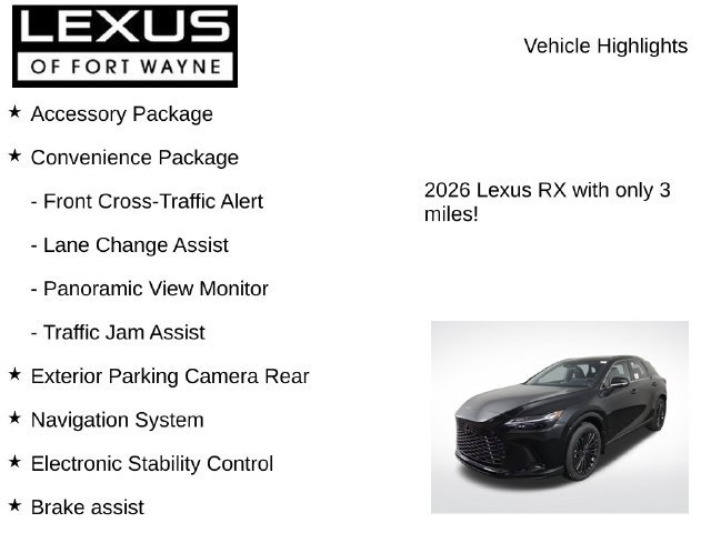 New 2026 Lexus RX 450h AWD w/ Convenience Package image 8