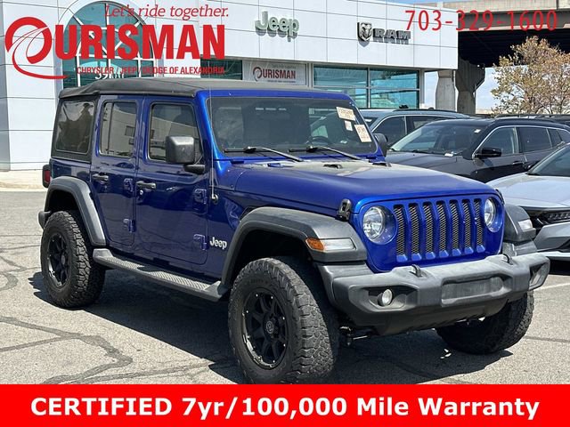 Certified 2020 Jeep Wrangler Unlimited Sport S image 1