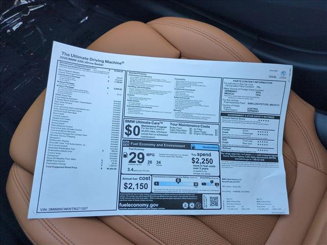 New 2026 BMW 330i xDrive Sedan w/ M Sport Package AWD/4WD image 18