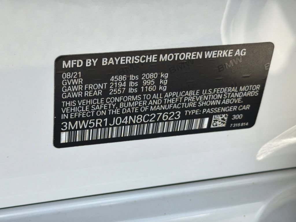Used 2022 BMW 330i Sedan w/ Driving Assistance Package RWD image 34