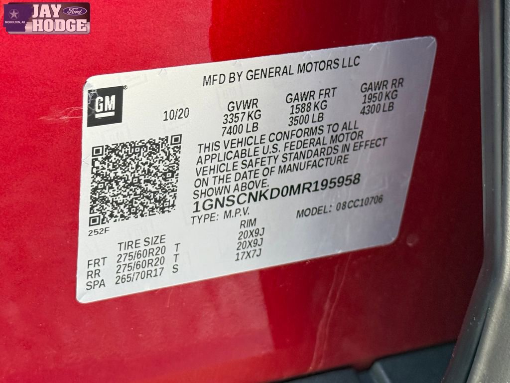 Used 2021 Chevrolet Tahoe LT w/ LT Signature Package RWD image 28