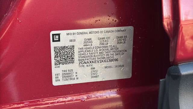 Used 2019 Chevrolet Equinox LT w/ Sun & Navigation Package image 28