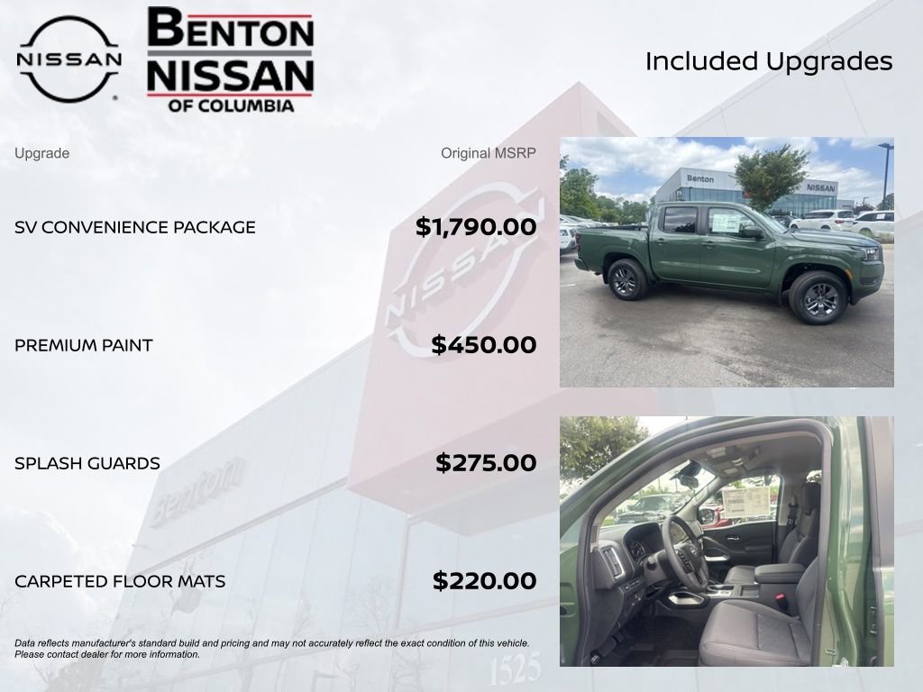 New 2026 Nissan Frontier SV w/ SV Convenience Package AWD/4WD image 7