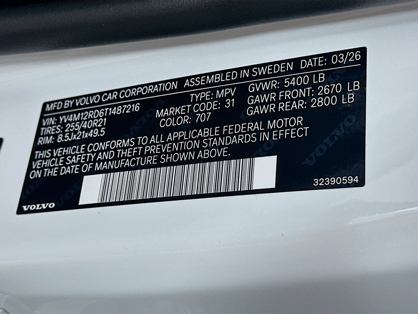 New 2026 Volvo XC60 B5 Ultra w/ Protection Package Premier AWD/4WD image 47
