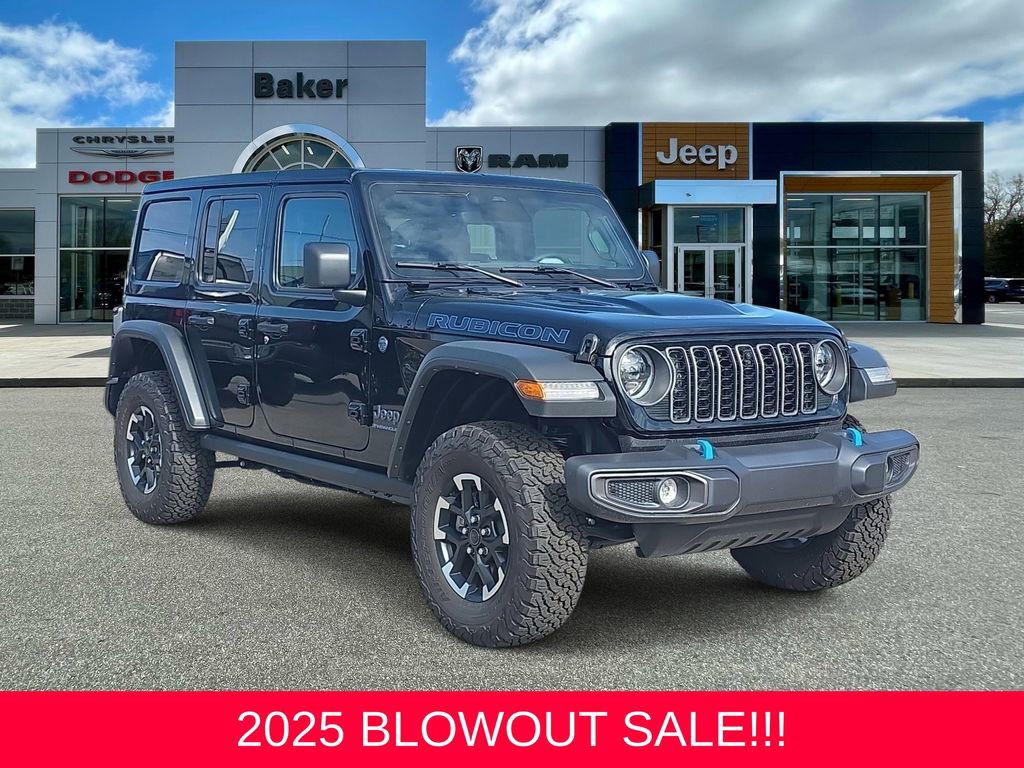 New 2025 Jeep Wrangler Unlimited Rubicon 4xe w/ Technology Group