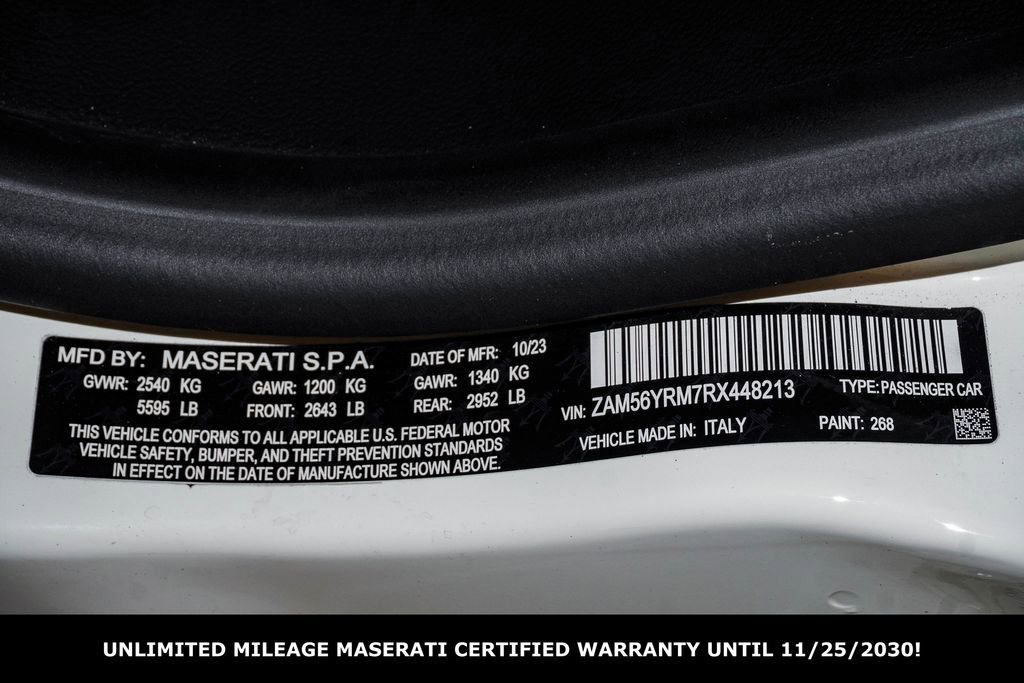 Certified 2024 Maserati Quattroporte Modena Ultima Q4 image 30