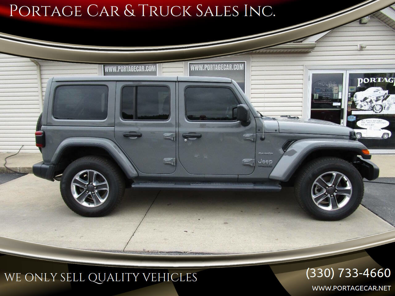 Used 2021 Jeep Wrangler Unlimited Sahara w/ Uconnect 4C Nav & Sound Group image 1
