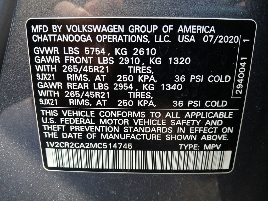 Used 2021 Volkswagen Atlas SEL R-Line image 36