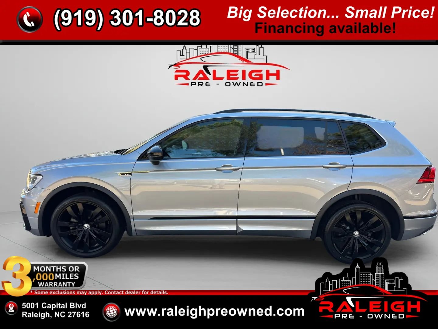 Used 2021 Volkswagen Tiguan SE R-Line w/ 3rd Row Seat Package