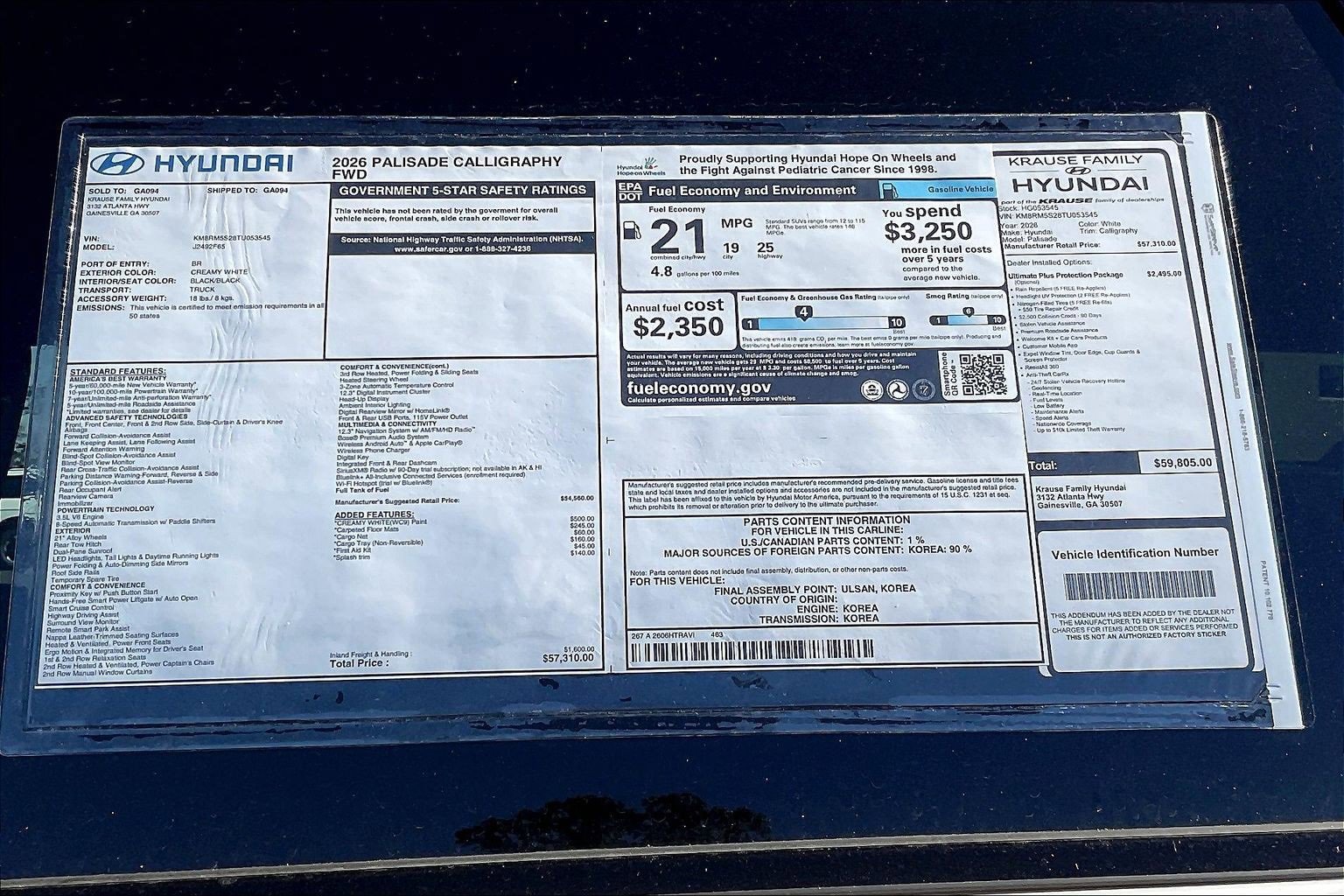 New 2026 Hyundai Palisade Calligraphy image 13