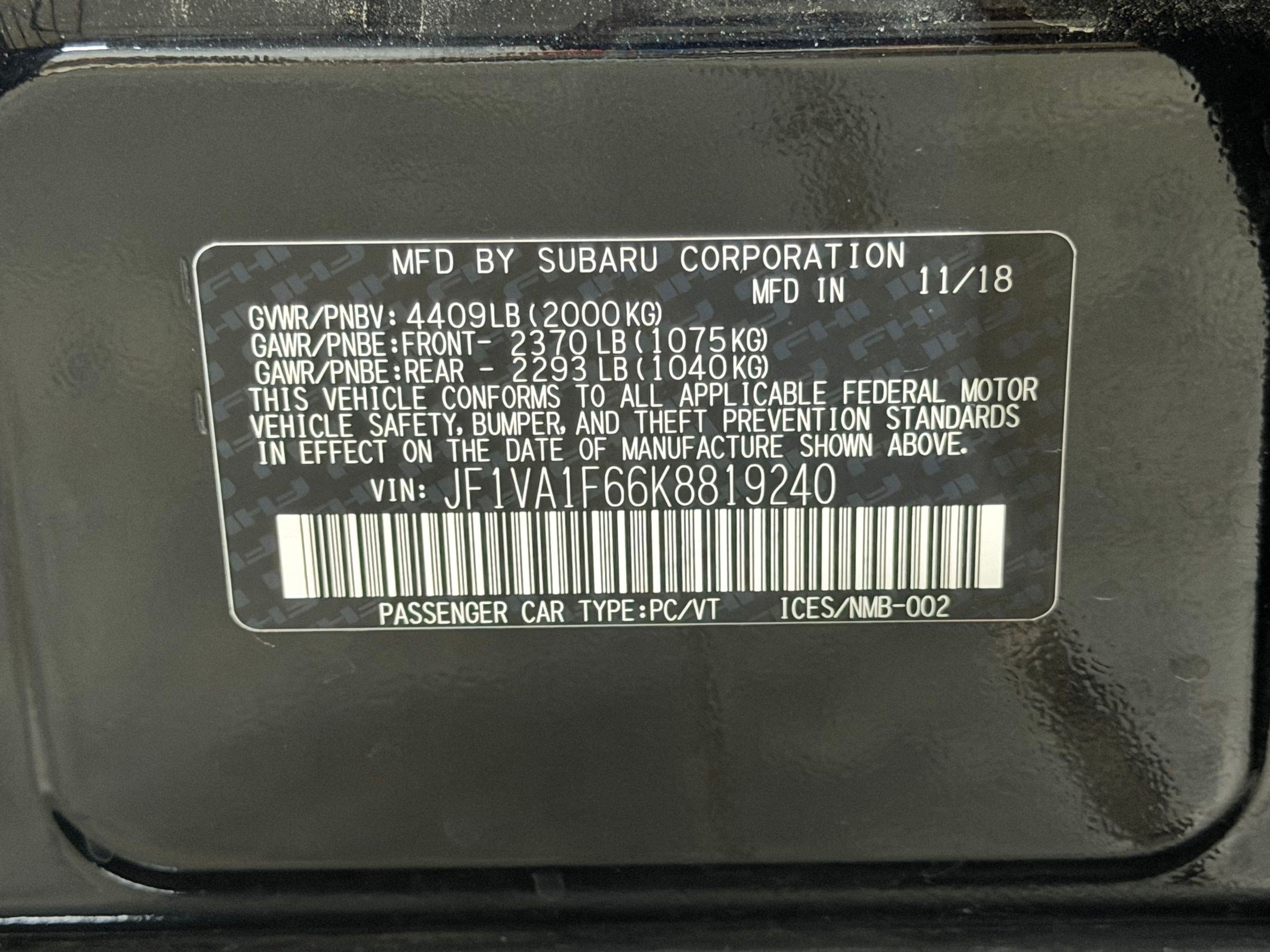 Used 2019 Subaru WRX Premium AWD/4WD image 30