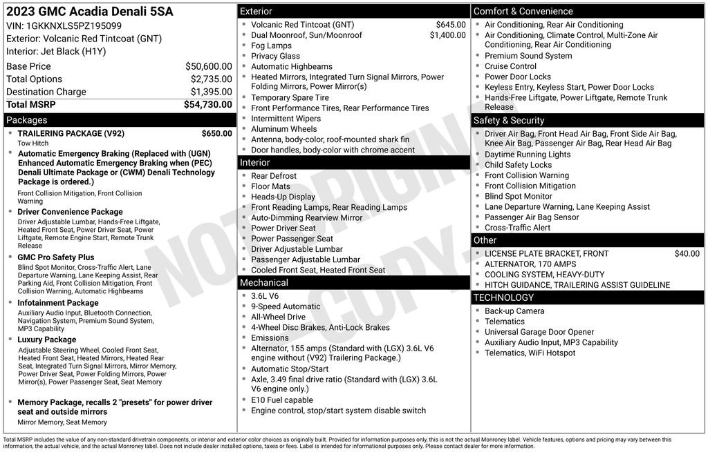 Certified 2023 GMC Acadia Denali w/ Trailering Package image 5