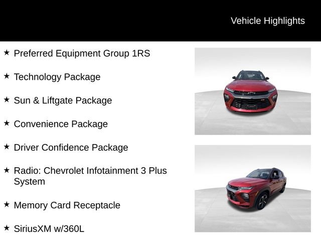 Certified 2021 Chevrolet TrailBlazer RS w/ Sun and Liftgate Package image 13