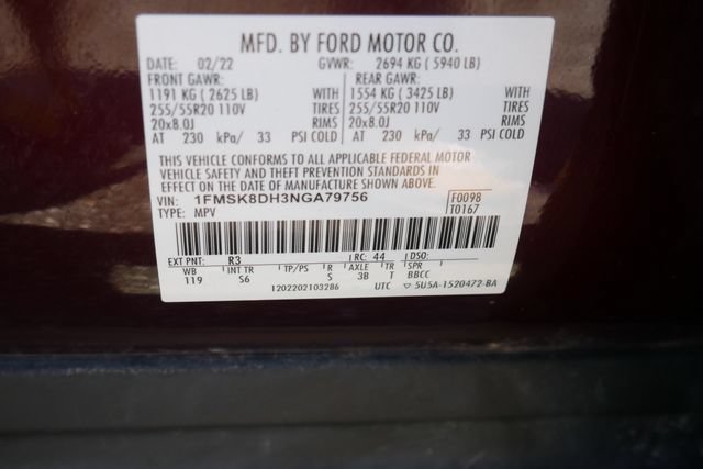 Used 2022 Ford Explorer XLT w/ Equipment Group 202A AWD/4WD image 30
