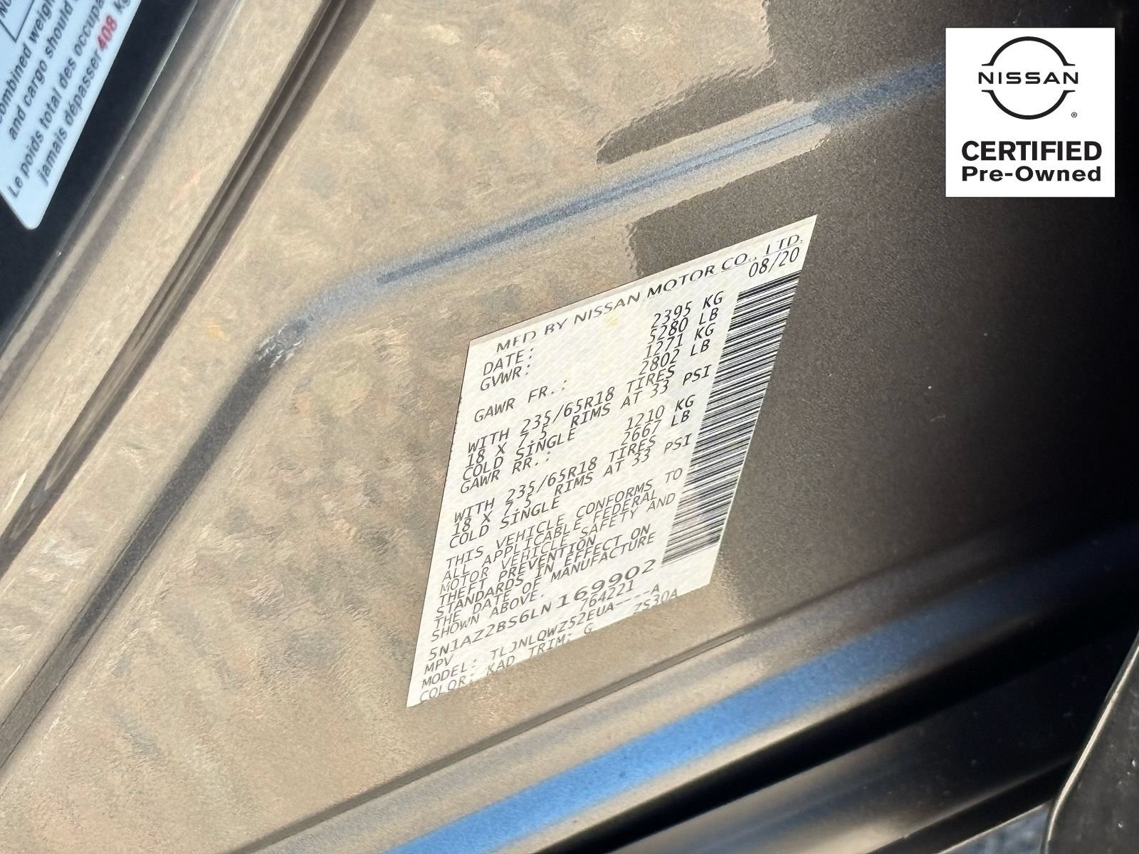 Certified 2020 Nissan Murano SV AWD/4WD image 29