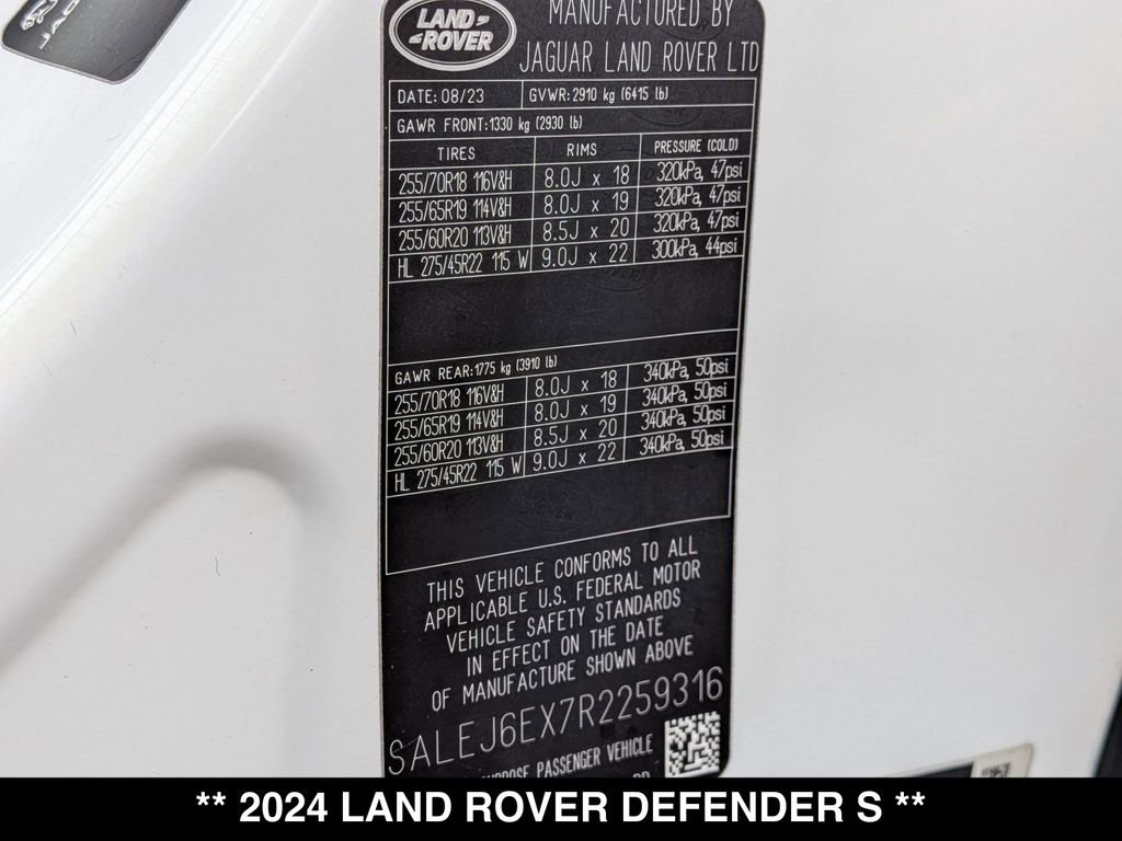 Used 2024 Land Rover Defender 90 S AWD/4WD image 27