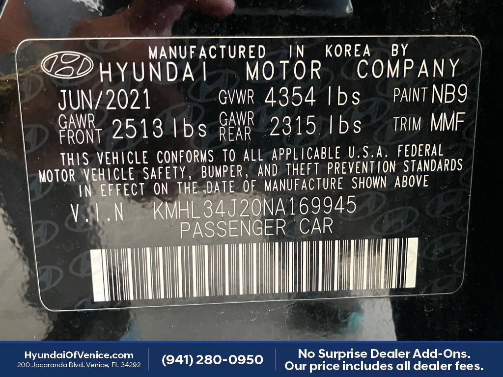 Used 2022 Hyundai Sonata Limited FWD image 15