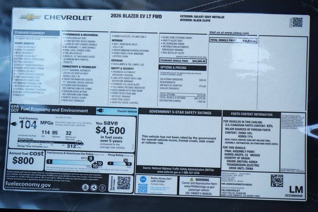 New 2026 Chevrolet Blazer EV LT FWD image 30