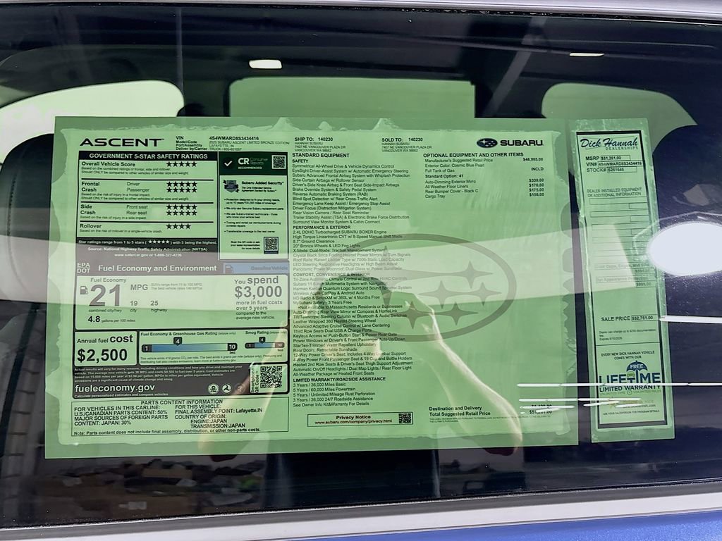 New 2025 Subaru Ascent Bronze Edition image 26