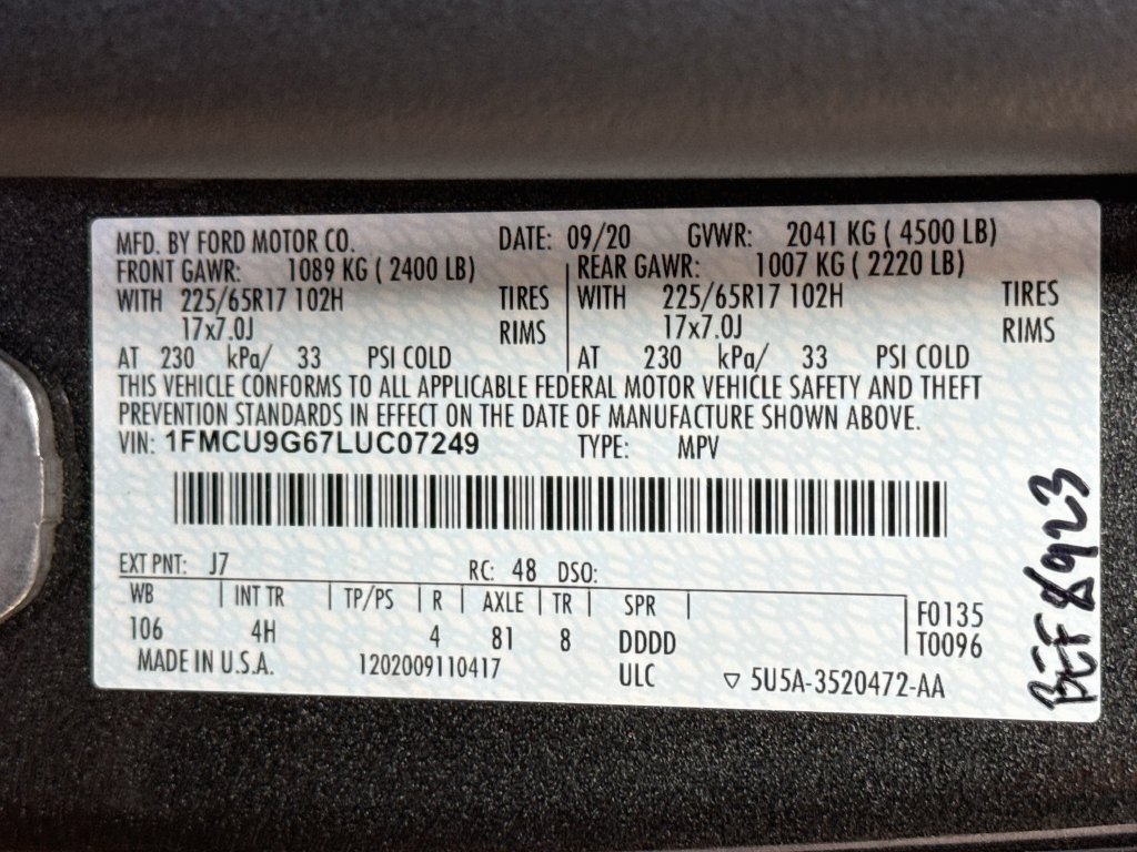Used 2020 Ford Escape SE AWD/4WD image 31